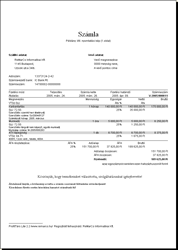 ProfitTárs 2007 invoice preview