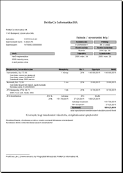 ProfitTárs 2007 invoice preview